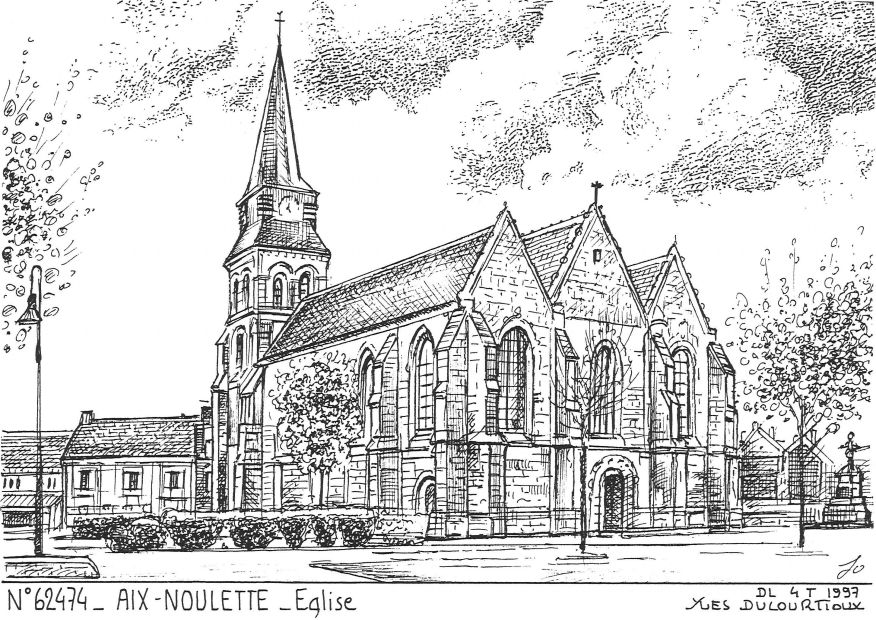 N 62474 - AIX NOULETTE - église